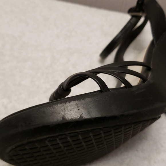 Fioni black thin ankle strap sandals, 5 - Picture 14 of 15